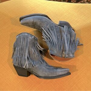 Dan Post fringed ankle boot